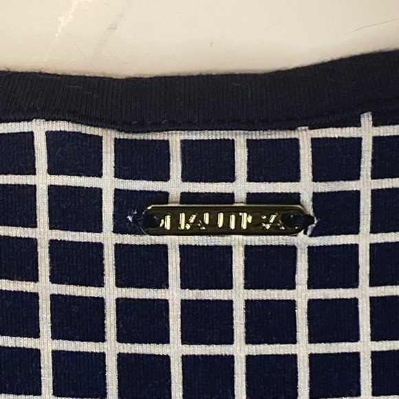 NAUTICA Tank Top Squares Diamonds Wide Hip Band - Picture 4 of 8